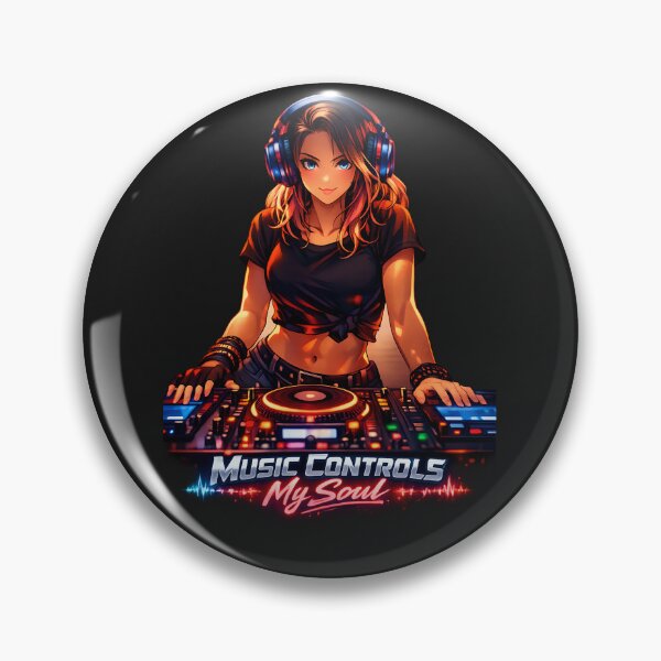 Item preview, Anime DJ Queen – Neon Night Energy designed and sold by Les-Ink-Studio.