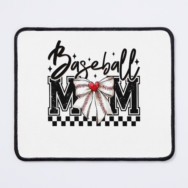 Artikelvorschau, Baseball Mama Coquette Bow Spieltag Baseball Mama Muttertag Karomuster entworfen und verkauft von jakaun.