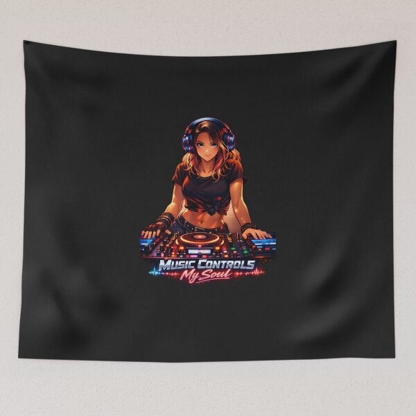 Item preview, Anime DJ Queen – Neon Night Energy designed and sold by Les-Ink-Studio.
