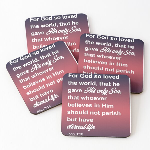 Item preview, John 3:16 | Jesus Scripture quote | Motivational Bible Verse  designed and sold by subarashii11.
