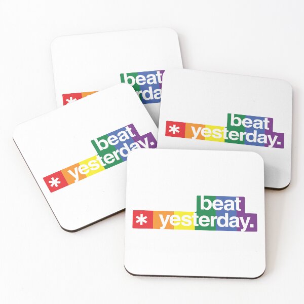 Item preview, Beat Yesterday: Your Daily Motivation - Rainbow color designed and sold by GregInJapanShop.