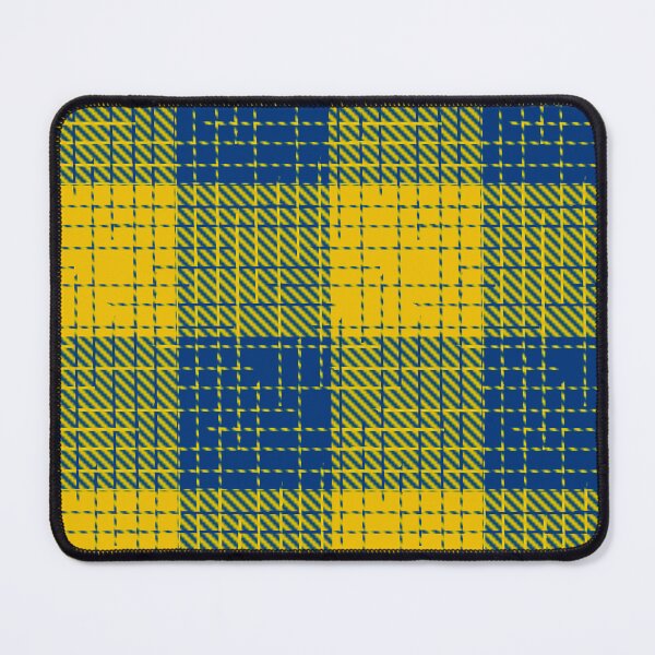 Item preview, Yellow and Blue Crosshatch Plaid Gingham Design  designed and sold by PatternTitan.