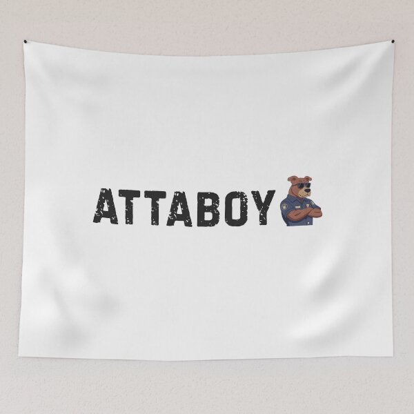 Item preview, Attaboy – Cool Pitbull Cop with Sunglasses designed and sold by phiawdesign9.