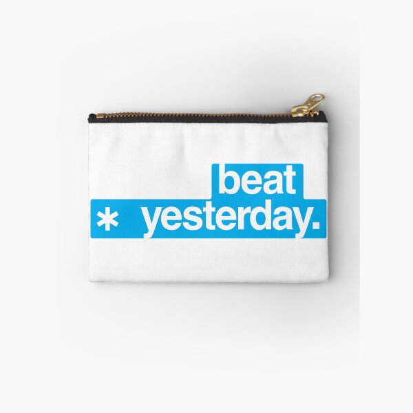 Item preview, Beat Yesterday: Your Daily Motivation - Blue color designed and sold by GregInJapanShop.