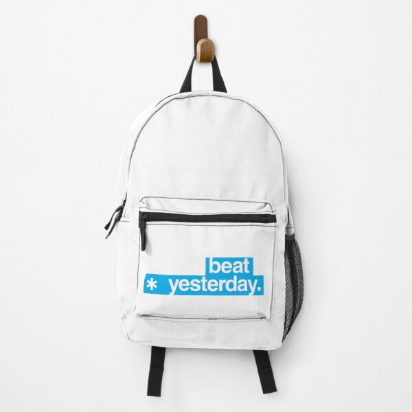 Item preview, Beat Yesterday: Your Daily Motivation - Blue color designed and sold by GregInJapanShop.
