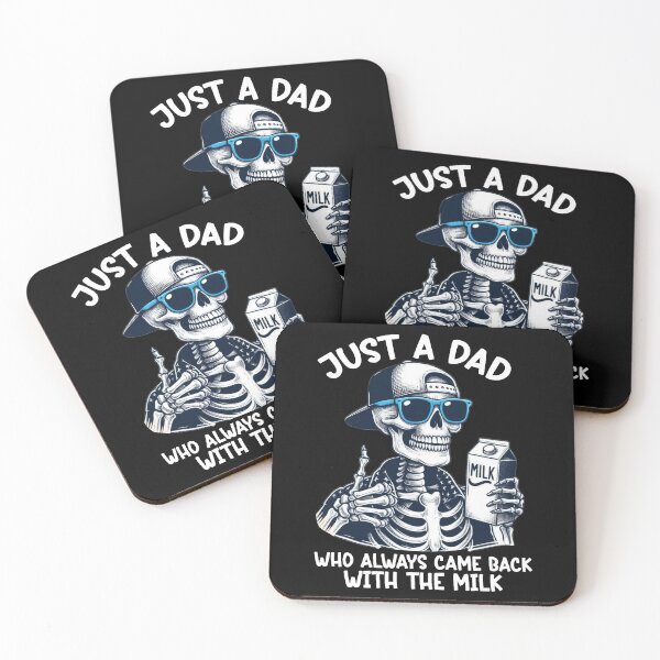 Item preview, Just a Dad Who Always Came Back With The Milk Skeleton Father's Day designed and sold by jakaun.