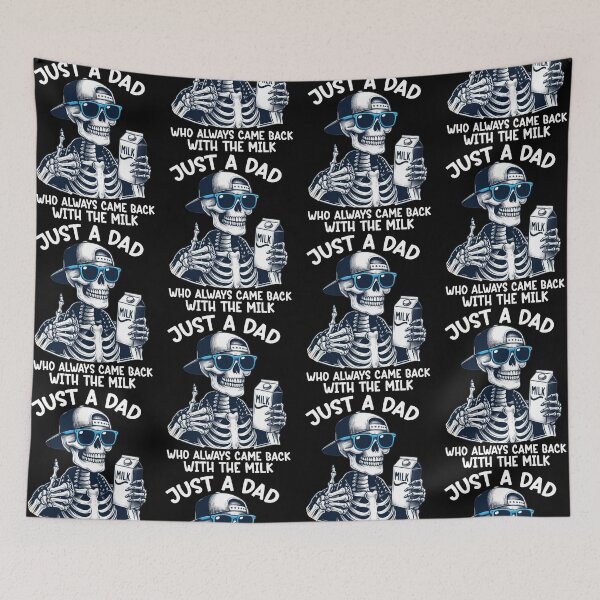 Item preview, Just a Dad Who Always Came Back With The Milk Skeleton Father's Day designed and sold by jakaun.