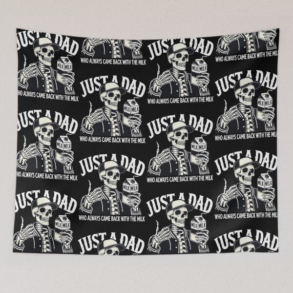 Item preview, Just a Dad Who Always Came Back With The Milk Skeleton Funny Dad for Men designed and sold by jakaun.
