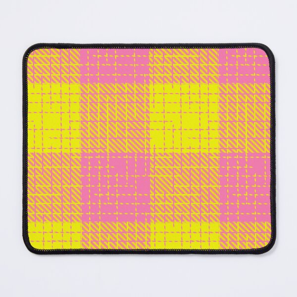 Item preview, Yellow and Pink Crosshatch Plaid Gingham Design  designed and sold by PatternTitan.