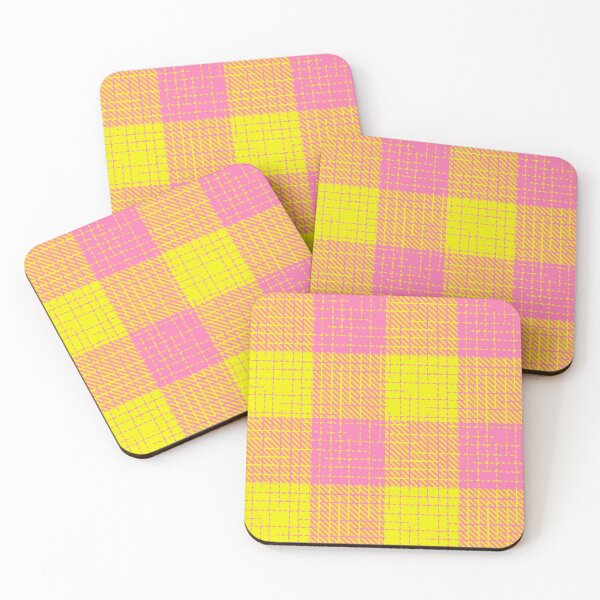 Item preview, Yellow and Pink Crosshatch Plaid Gingham Design  designed and sold by PatternTitan.