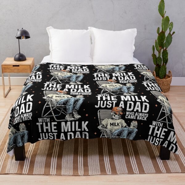 Item preview, Father's Day Just A Dad Who Always Came Back with The Milk Skeleton designed and sold by jakaun.