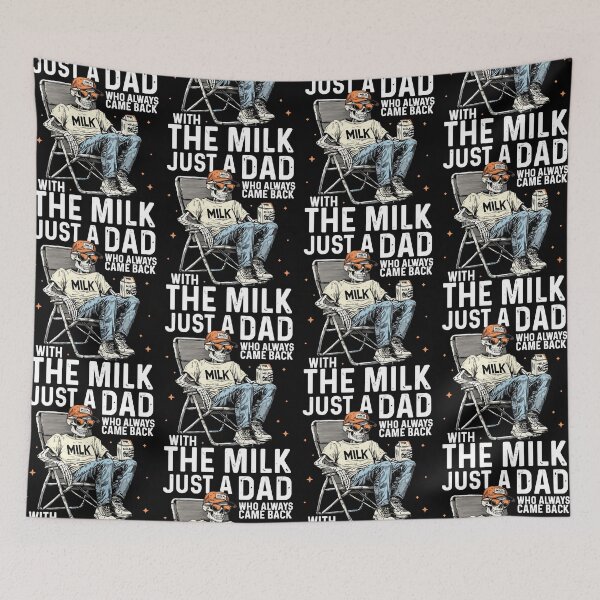 Item preview, Father's Day Just A Dad Who Always Came Back with The Milk Skeleton designed and sold by jakaun.