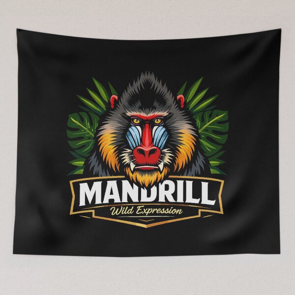 Item preview, Mandrill Primate – Wild Expression and Color Display designed and sold by WildlifeInc.