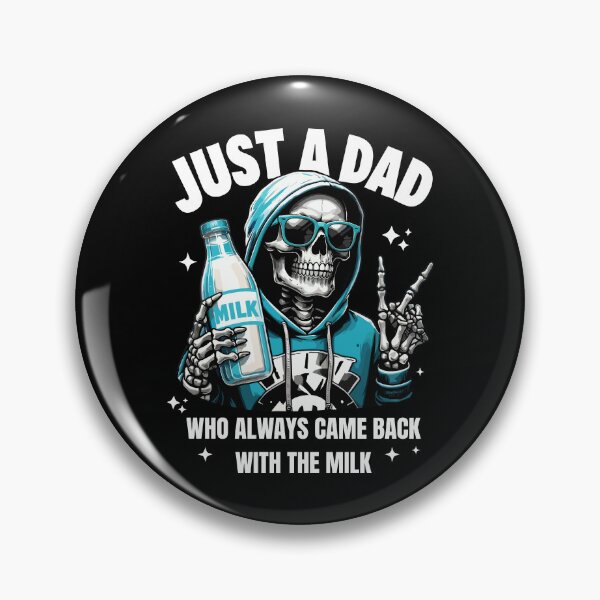 Item preview, Just A Dad Who Always Came Back With The Milk Skeleton designed and sold by jakaun.