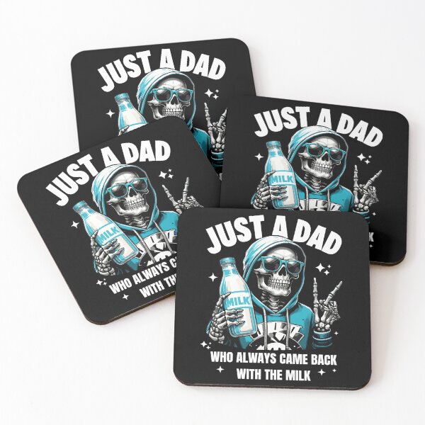 Item preview, Just A Dad Who Always Came Back With The Milk Skeleton designed and sold by jakaun.