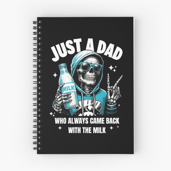 Item preview, Just A Dad Who Always Came Back With The Milk Skeleton designed and sold by jakaun.