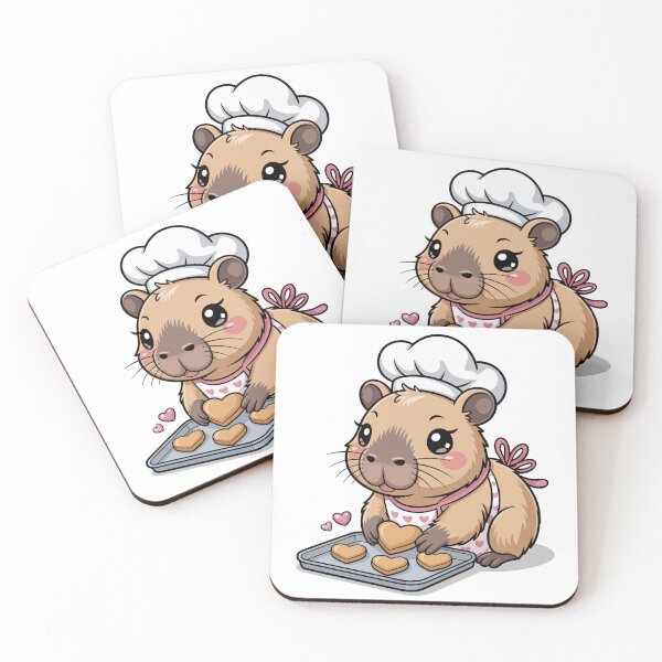Item preview, Capybara Chef Baking Cookies designed and sold by jkrphoto.