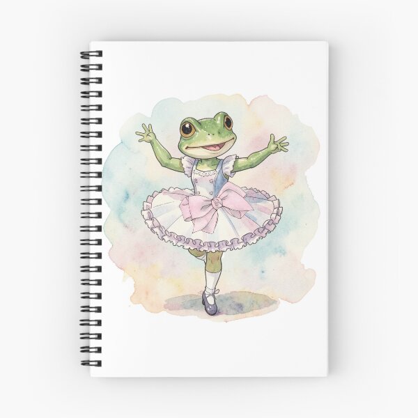 Item preview, watercolor Retro Ballerine Frog  designed and sold by Frogs&Waters.
