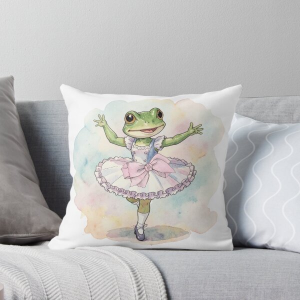 Item preview, watercolor Retro Ballerine Frog  designed and sold by Frogs&Waters.
