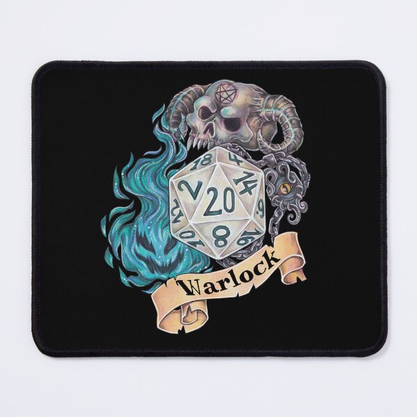 Item preview, Role-playing game tabletop D20 dice gift Warlock designed and sold by ZadzeneaArt.