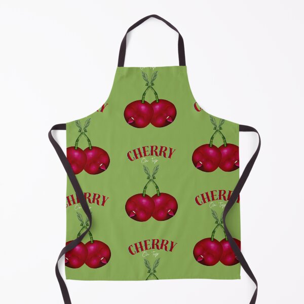 Item preview, Red and Green Cherries On Top, stick out tongue. Cheeky Cherry designed and sold by Erika Castricum.