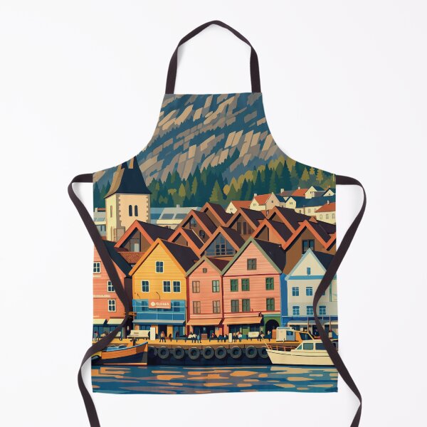 Item preview, Norway - Bergen Waterfront Colors designed and sold by darekkocurek.