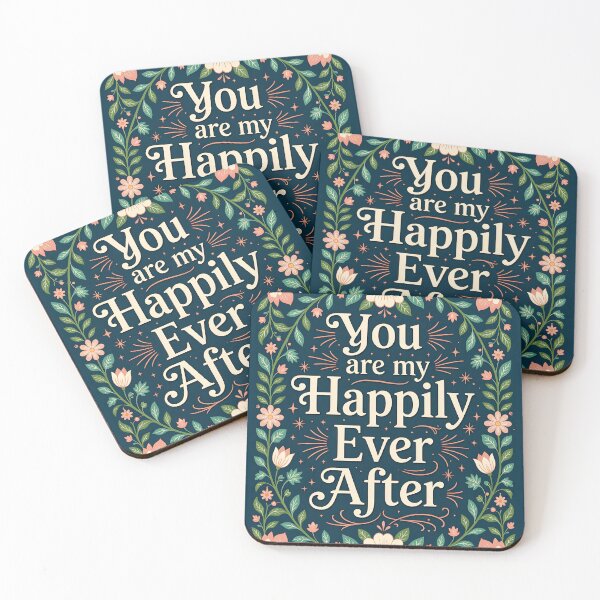 Item preview, You Are My Happily Ever After - in a book cover typography designed and sold by Ponted.