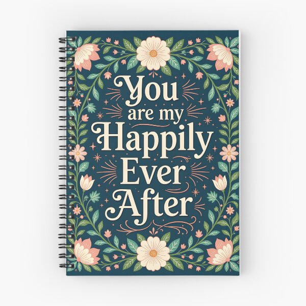Item preview, You Are My Happily Ever After - in a book cover typography designed and sold by Ponted.