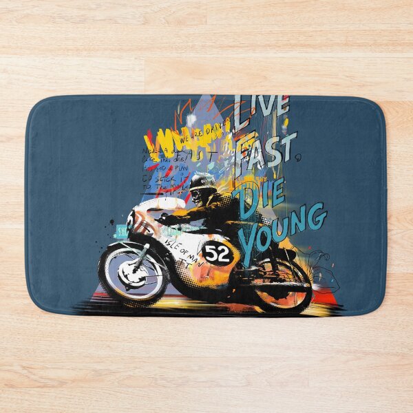 Item preview, Live Fast, Die Young-TT Isle of Man designed and sold by Matalobos /  Retro Art & Classic Machines.
