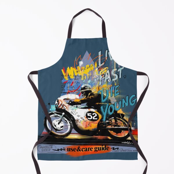 Item preview, Live Fast, Die Young-TT Isle of Man designed and sold by Matalobos / Retro Art & Classic Machines.