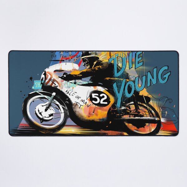 Item preview, Live Fast, Die Young-TT Isle of Man designed and sold by Matalobos / Retro Art & Classic Machines.