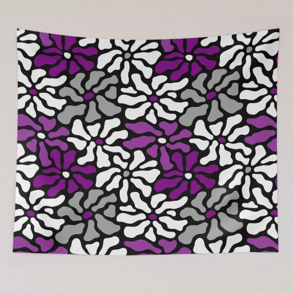 Item preview, Contemporary Abstract Floral Pattern in Asexual Colorway designed and sold by teeworthy.