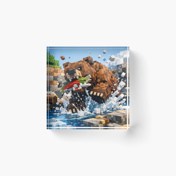 Item preview, Bear Inspired of Minecraft ArtWork designed and sold by FeelTheDrawing.