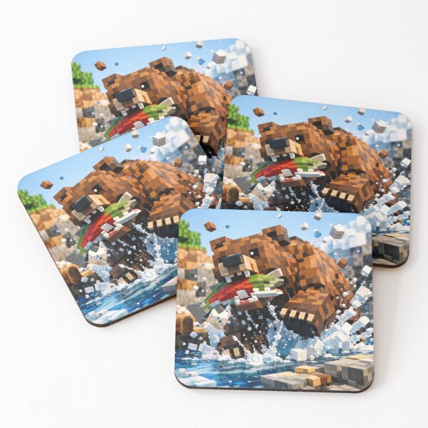 Item preview, Bear Inspired of Minecraft ArtWork designed and sold by FeelTheDrawing.