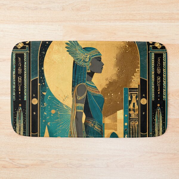 Item preview, Isis Goddess Profile Majesty | Egyptian Revival Art Deco Nouveau | Luxury Gallery Art Print designed and sold by Vintage Poster Gallery.