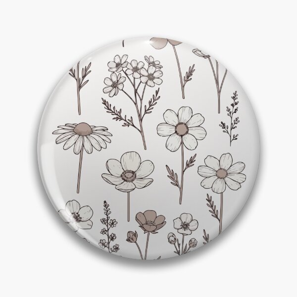 Item preview, Vintage Wildflowers Line Art | Minimalist Boho Floral Botanical  designed and sold by stylishdzign.