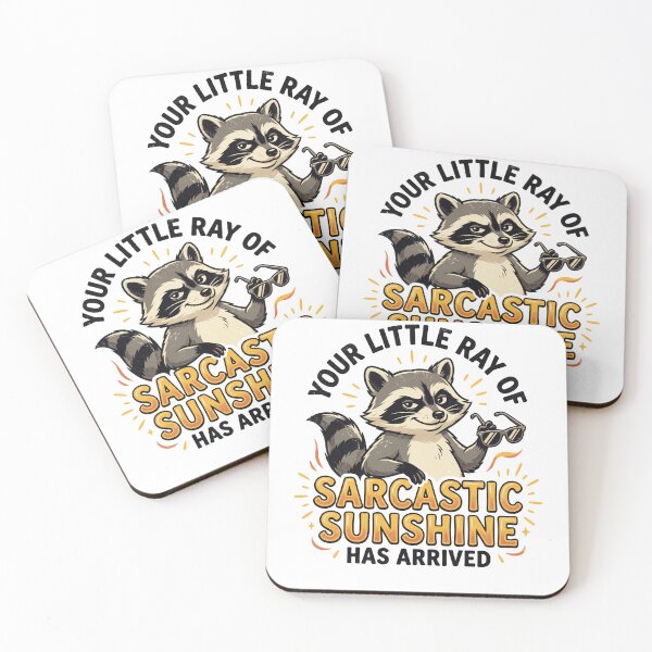 Item preview, sarcastic Your Little Ray of Sarcastic Sunshine Has Arrived funny Sassy Raccoon designed and sold by LuxeGraphix.