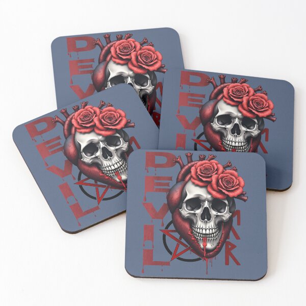 Item preview, Devil Heart Gothic Skull Rose Pentagram designed and sold by Conpo.
