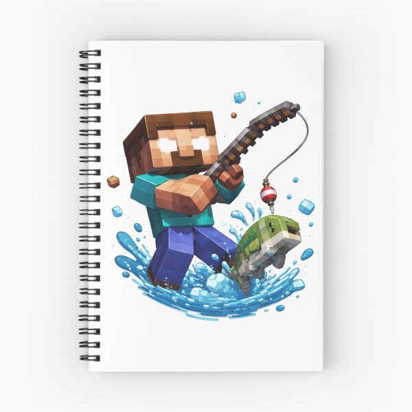 Item preview, Herobrine Fishing Salmon designed and sold by FeelTheDrawing.