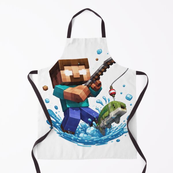 Item preview, Herobrine Fishing Salmon designed and sold by FeelTheDrawing.