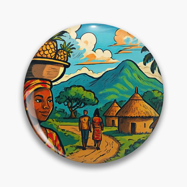 Item preview, Ghana landscape | Comics stylCartoone -  designed and sold by ComicsFactory.