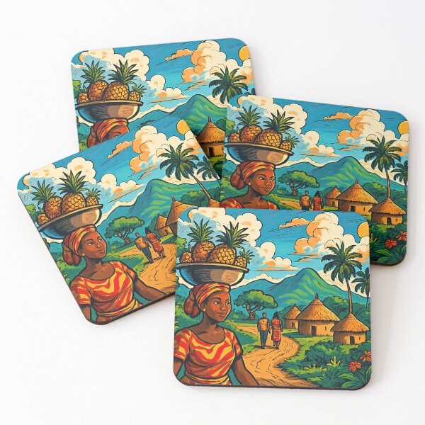 Item preview, Ghana landscape | Comics stylCartoone -  designed and sold by ComicsFactory.