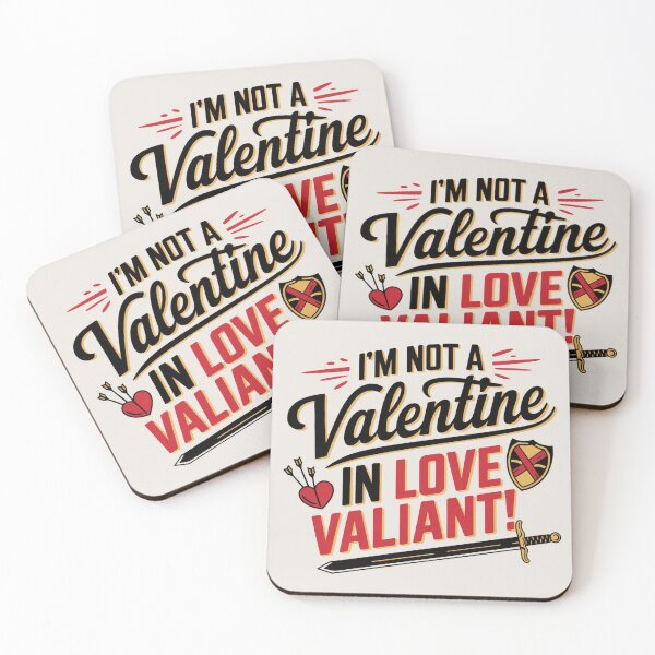 Item preview, I’m Not a Valentine, I’m in Love Valiant – Funny Medieval Love Design designed and sold by creativecartstudio.
