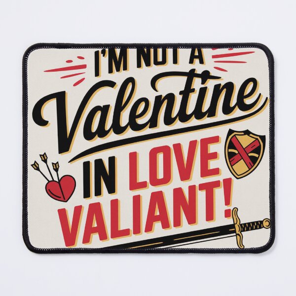 Item preview, I’m Not a Valentine, I’m in Love Valiant – Funny Medieval Love Design designed and sold by creativecartstudio.