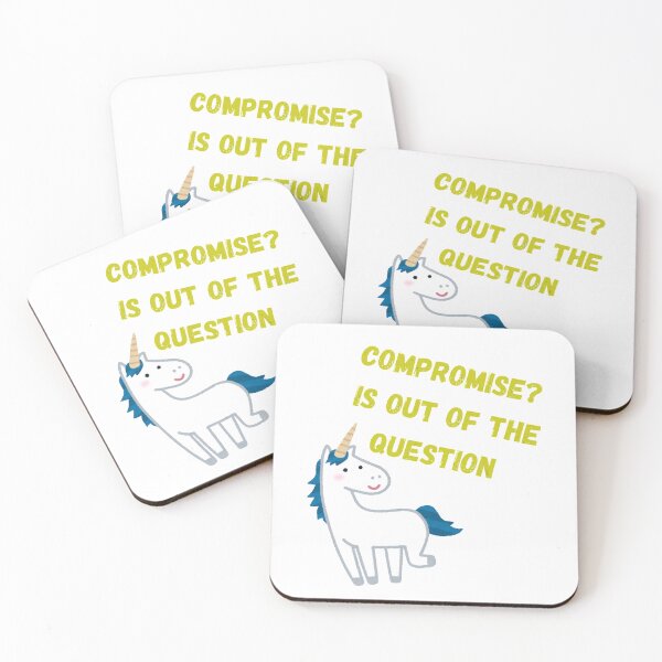 Item preview, Compromise is out of the question Unicorn designed and sold by 27ShirtClub.