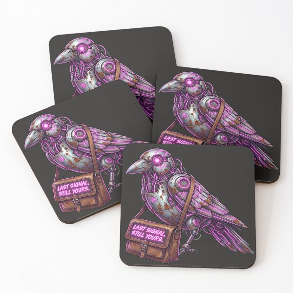 Item preview, Cyber Chrome Messenger Bird - Neon Pink Floppy Disk Delivery designed and sold by Thaivi Design.