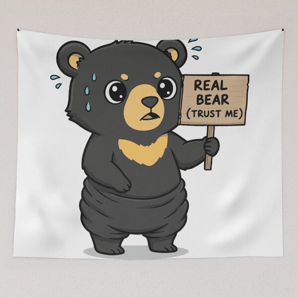 Item preview, I Am A Real Bear Trust Me Funny Sun Bear designed and sold by Petzzz.