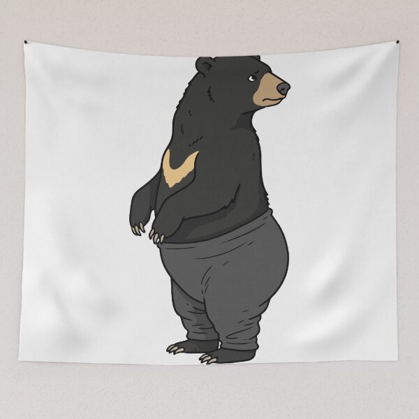 Item preview, Sun Bear Saggy Pants Funny Anatomy Art designed and sold by Petzzz.