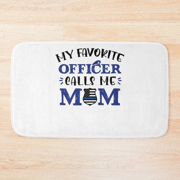 Item preview, My Favorite Officer Calls Me Mom Blue Line Police Mom Mother's Day designed and sold by pansak.