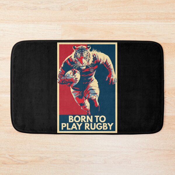 Item preview, Born To Play Rugby Tiger Rugby Player Dark Hope designed and sold by TrueArtsStore.